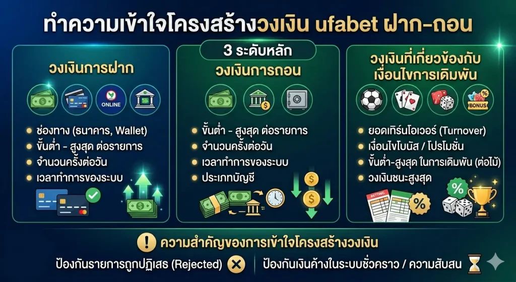 โครงสร้างวงเงิน ufabet
